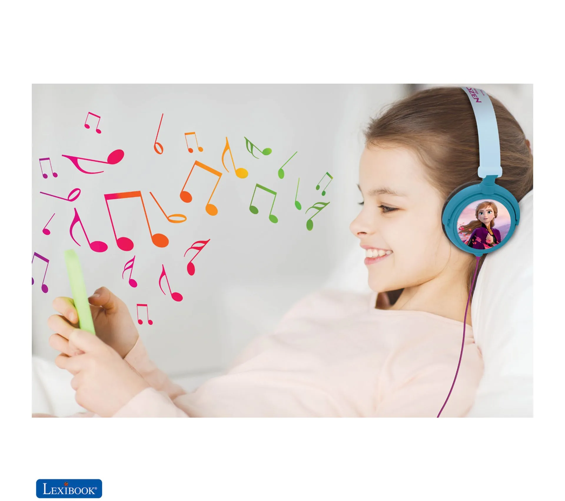 Casque Stéréo Filaire Pliable Pour Enfants Avec Limitation De Volume D'écoute Reine Des Neiges